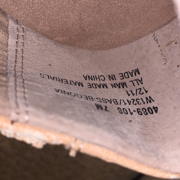 Bass begonia flats beige worn once - Picture 5 of 6